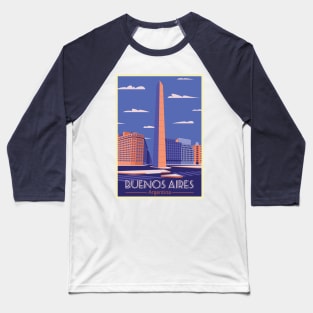 Buenos Aries, Argentina - Vintage Travel Poster Baseball T-Shirt